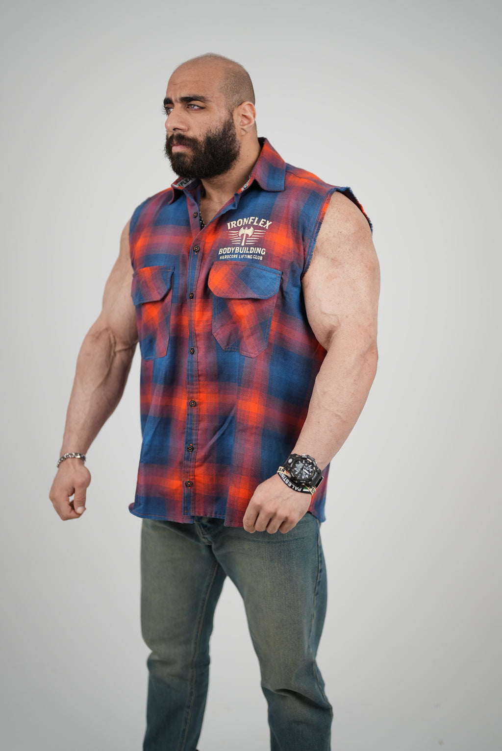 Vintage flame 2.0 Edition sleeveless Flannel