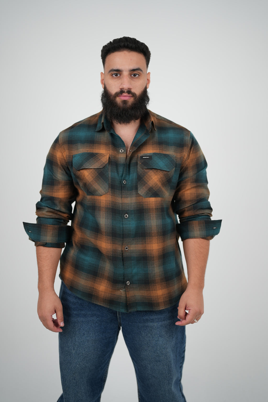 Bronze forest flannel pump cover_ IronFlex®