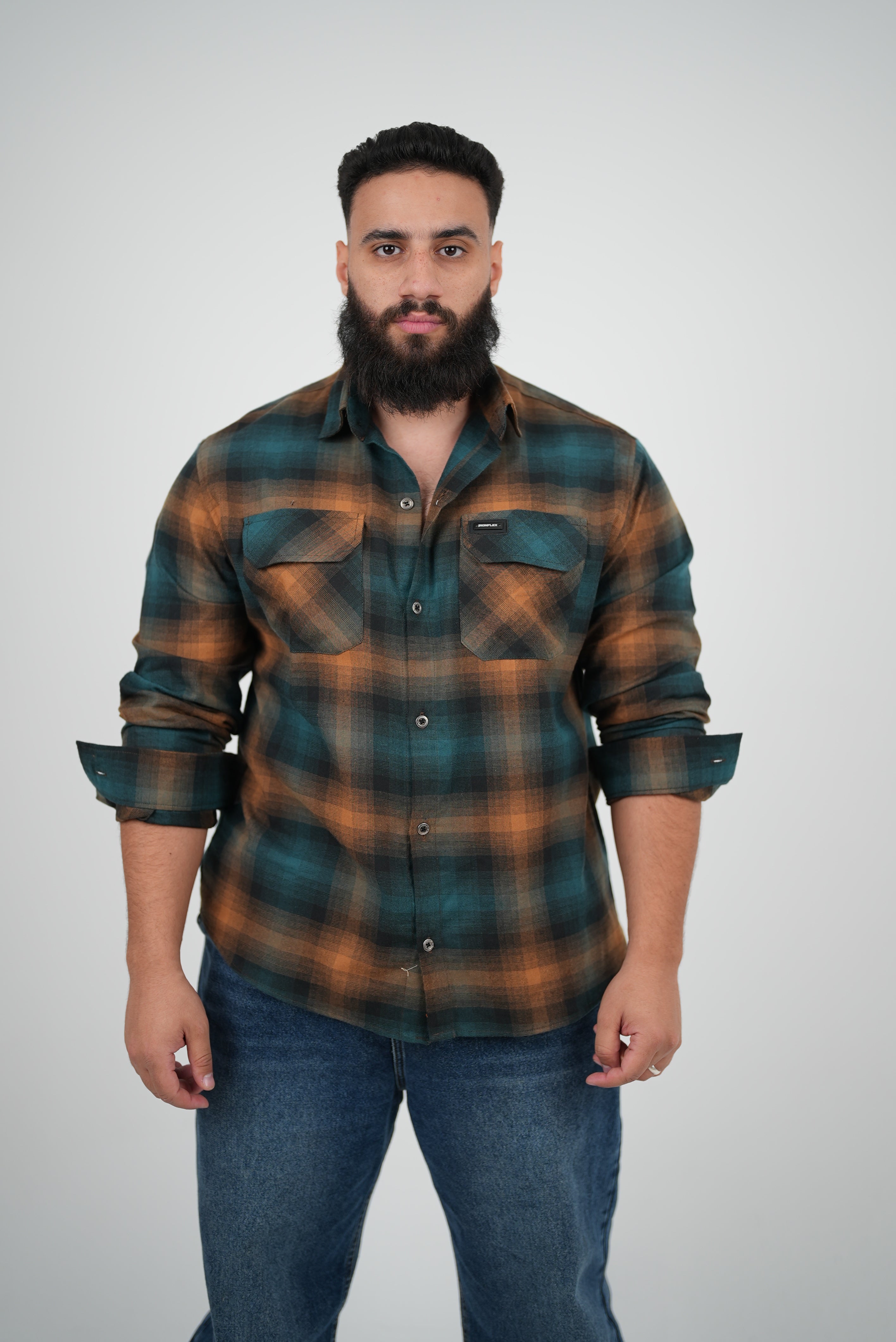 Bronze forest flannel pump cover_ IronFlex®