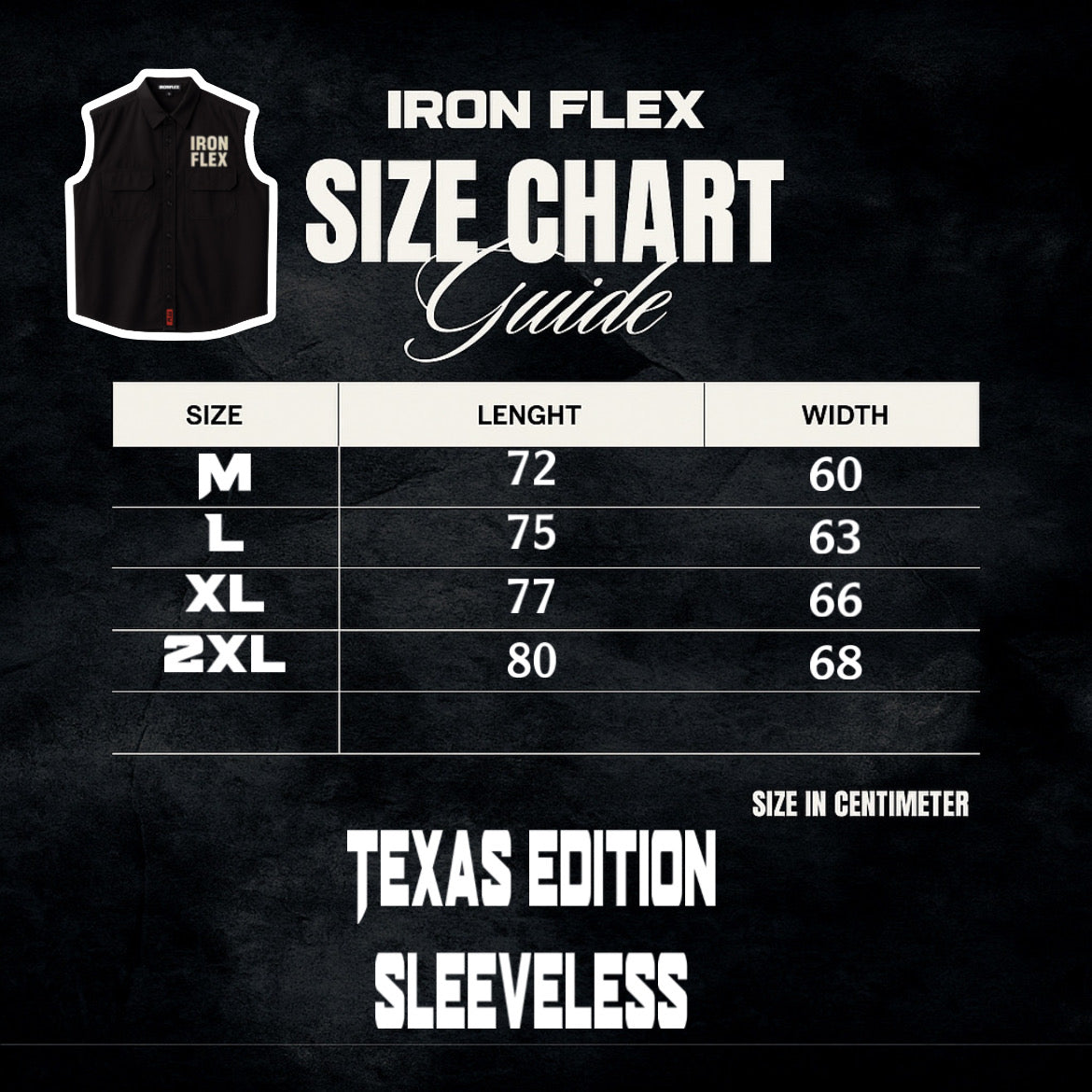 Black Texas Edition Ironflex sleeveless