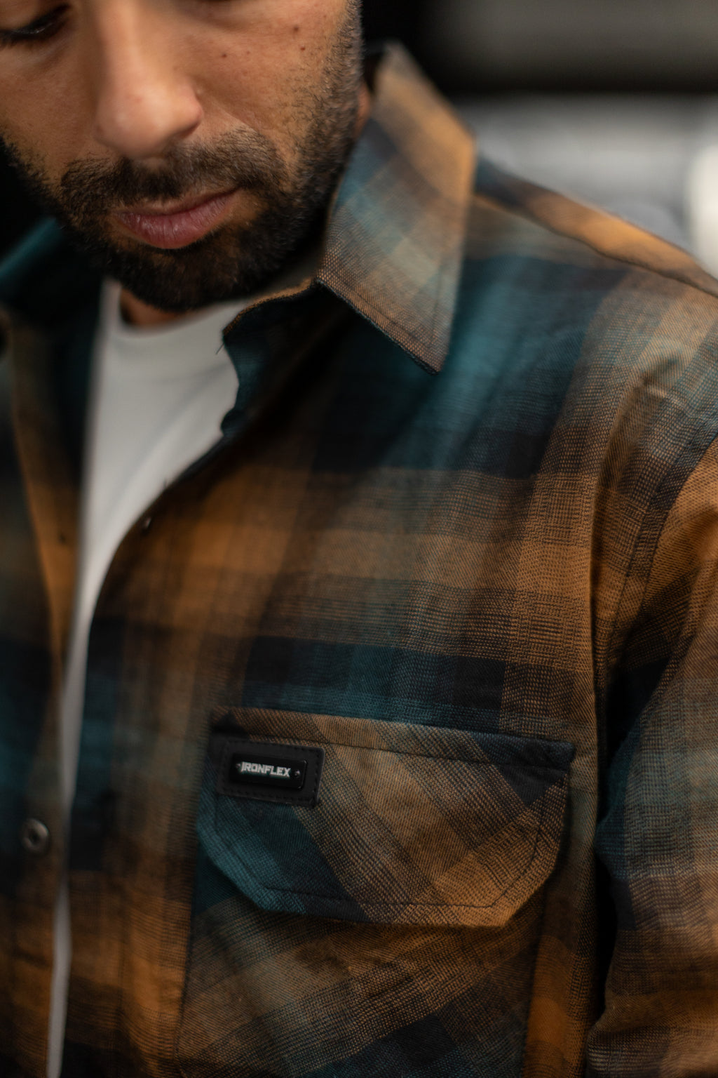 Bronze forest flannel pump cover_ IronFlex®