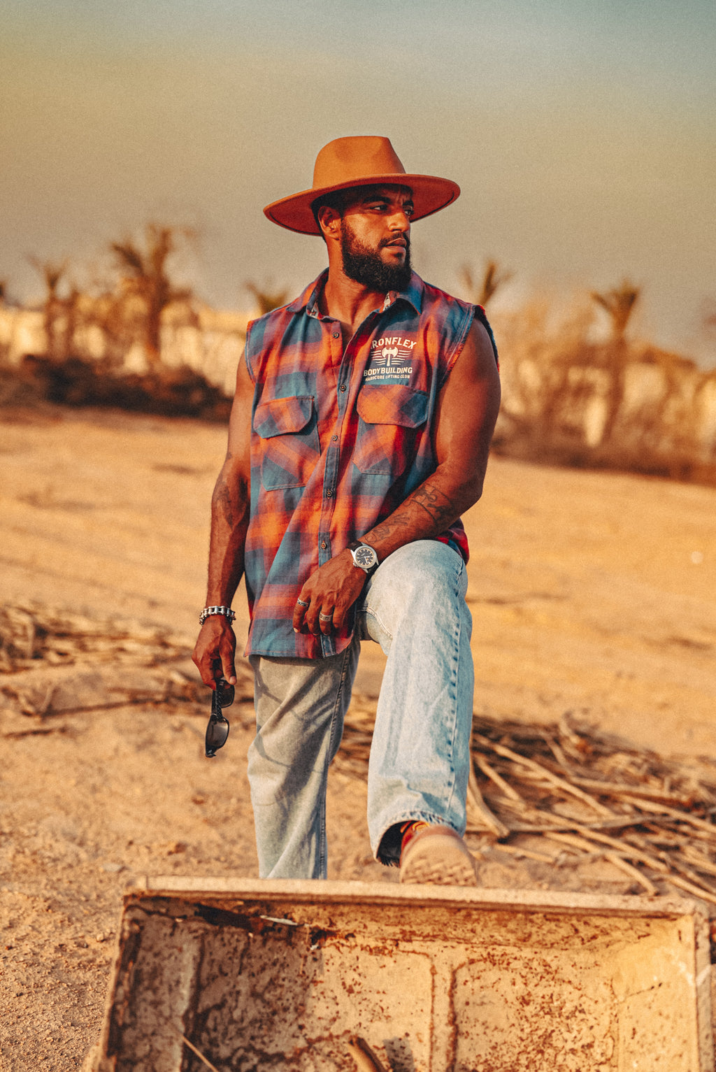 Vintage flame 2.0 Edition sleeveless Flannel