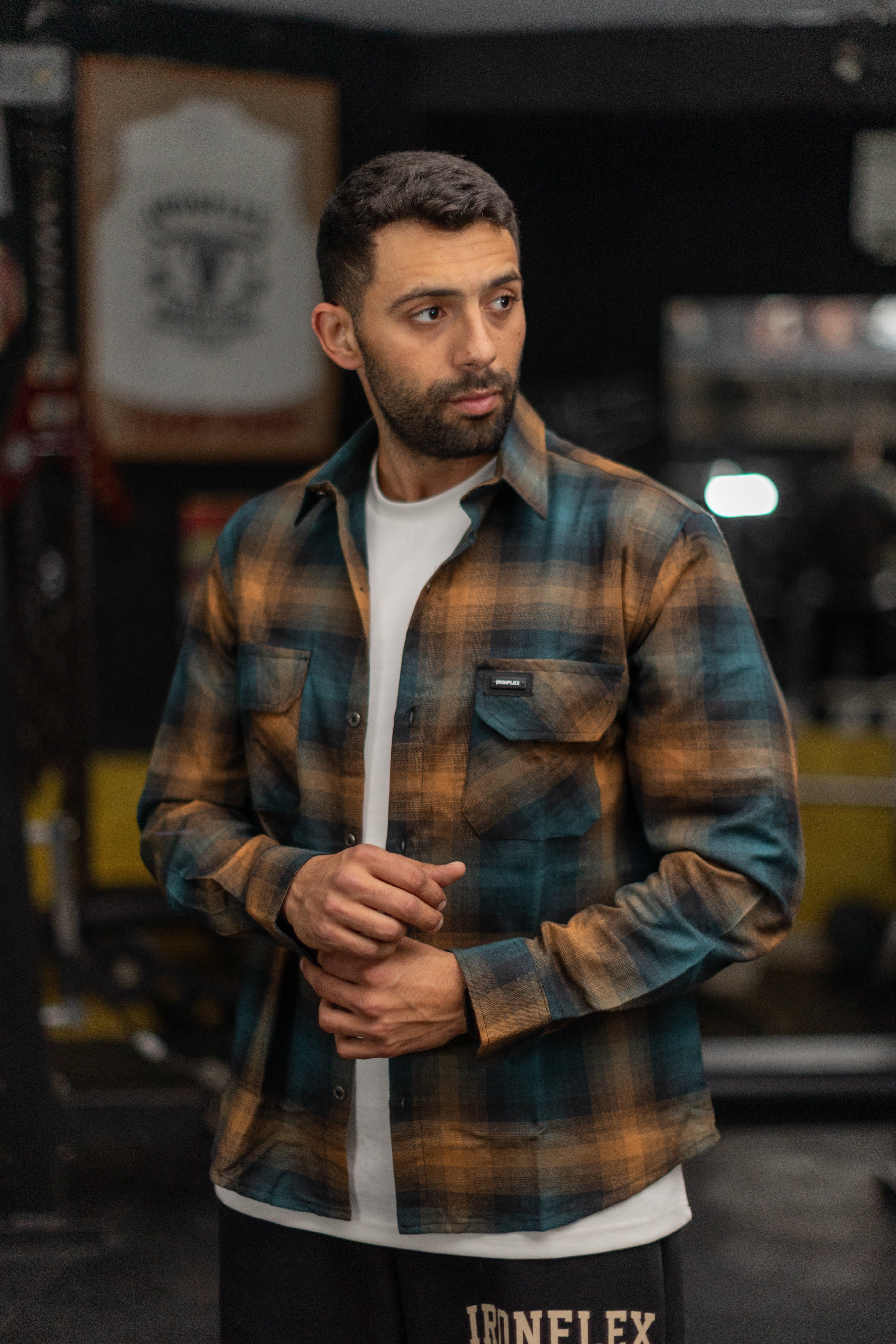 Bronze forest flannel pump cover_ IronFlex®