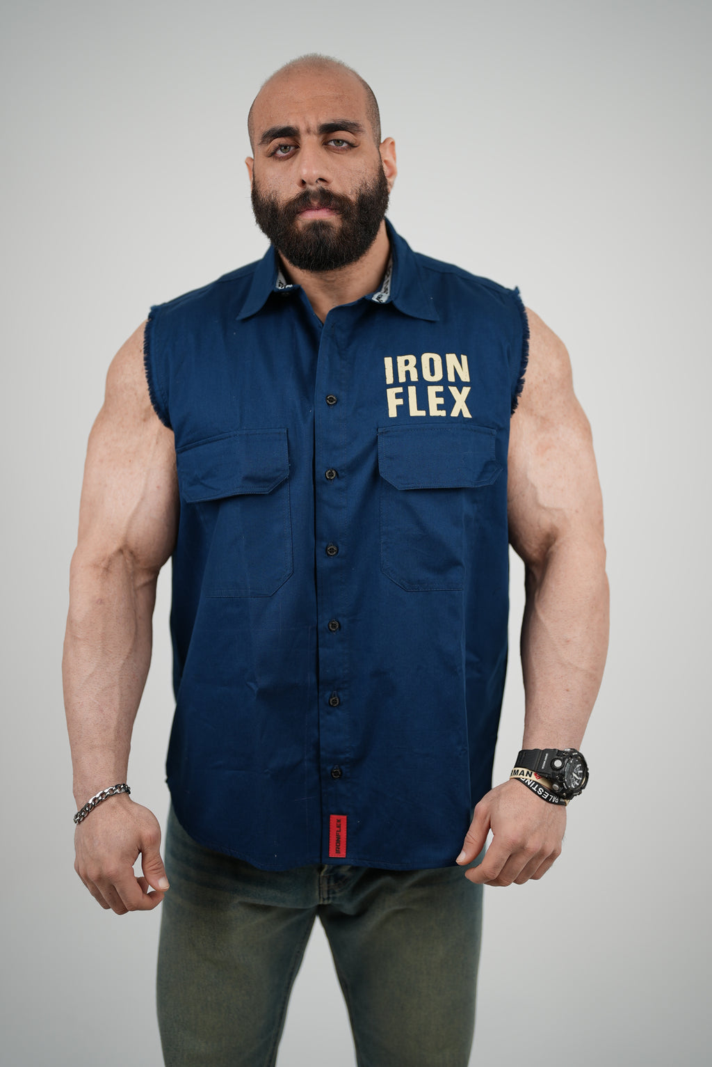 Navy Texas edition IronFlex Sleeveless