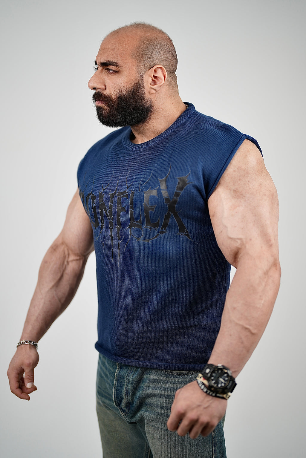 Ironflex knitted oversized tank top