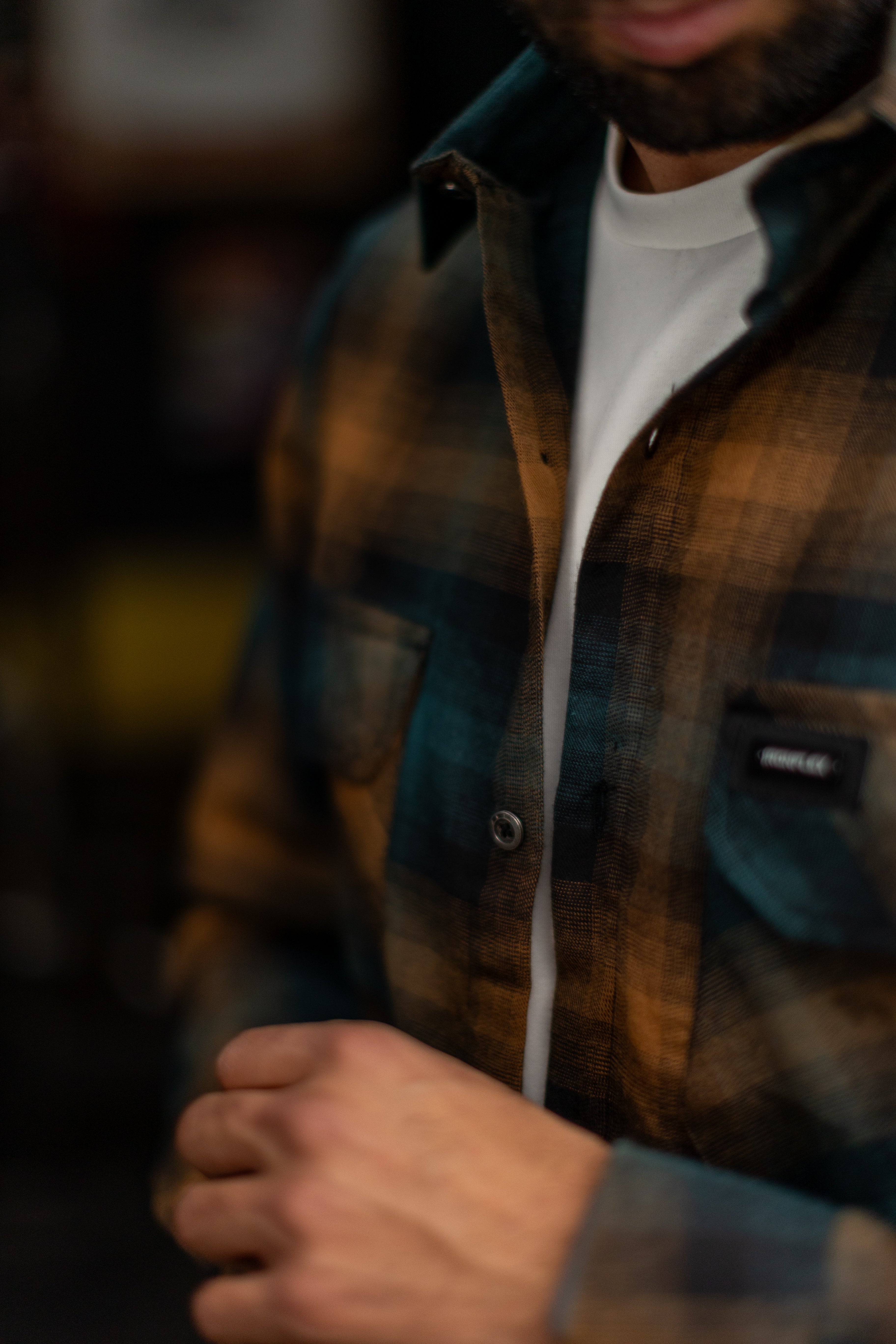 Bronze forest flannel pump cover_ IronFlex®