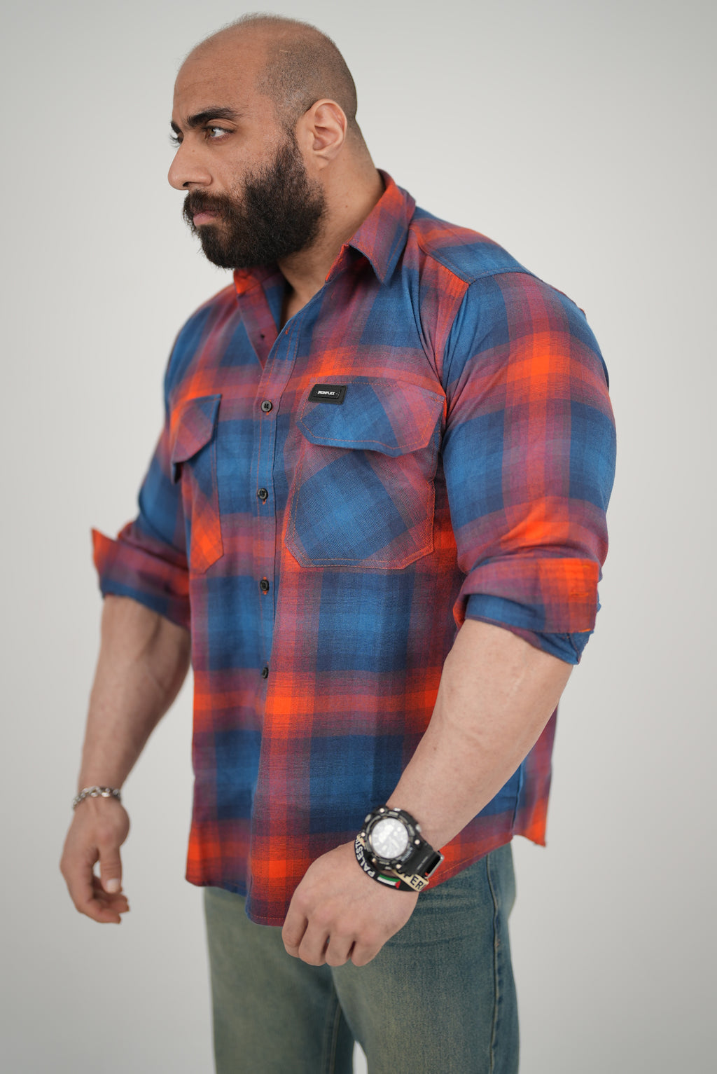 Vintage flame flannel pump cover _ IronFlex®