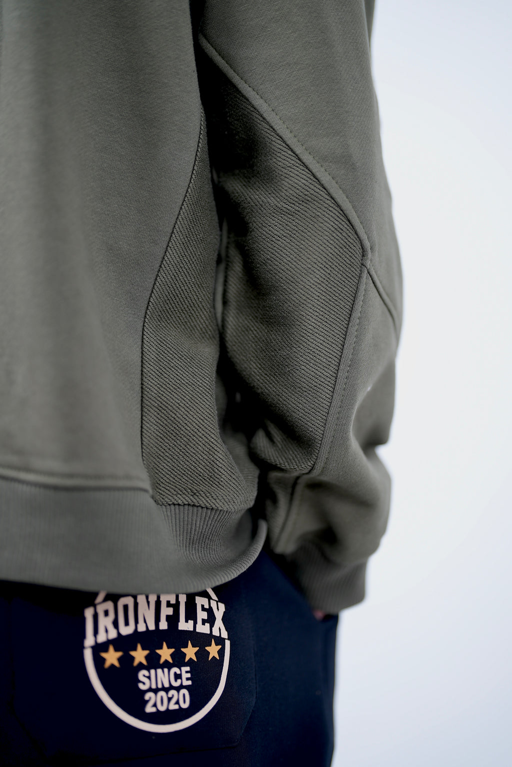 HeavyDuty Army cropped Oversized  Hoodie