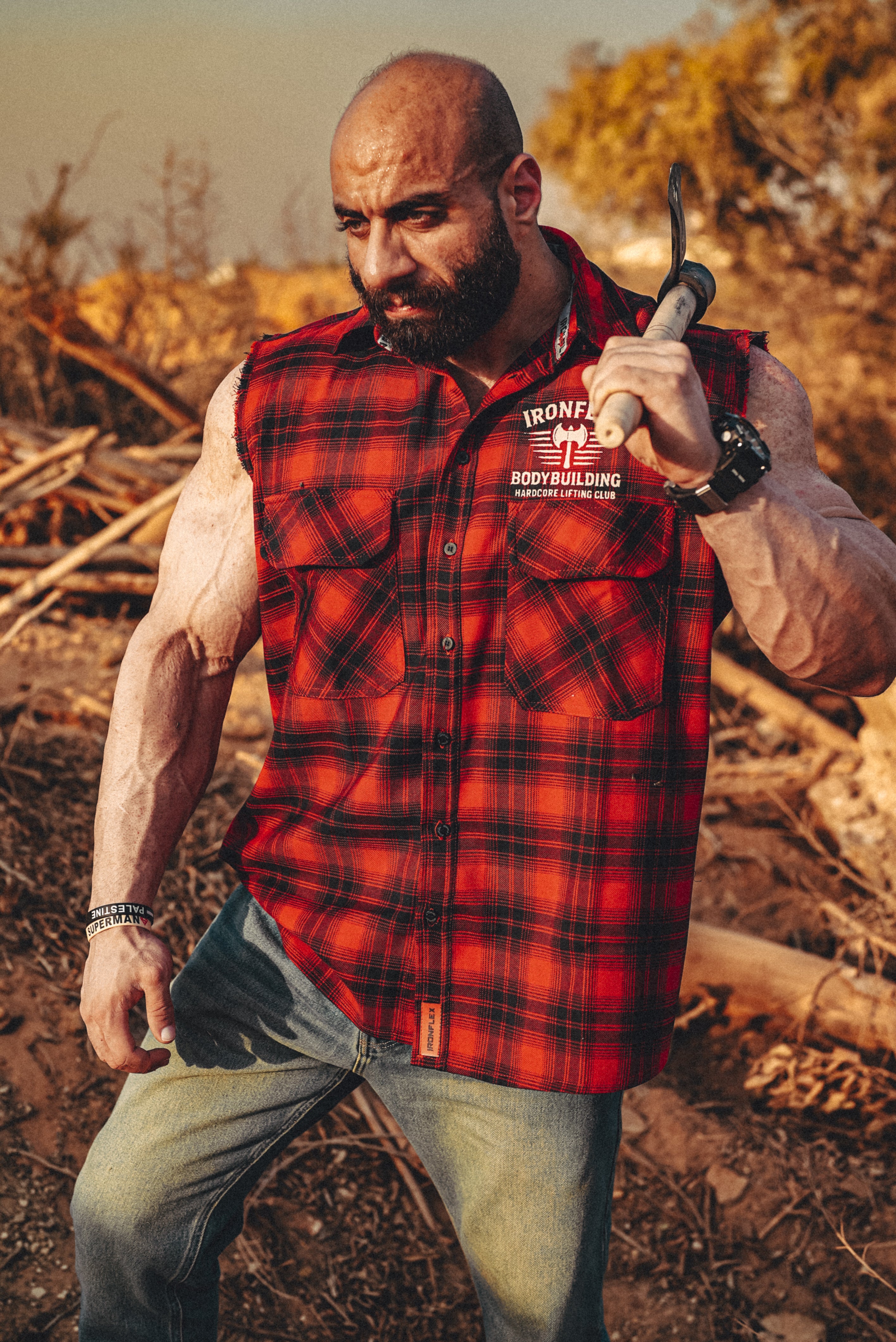 Bloodfire Edition Sleeveless flannel