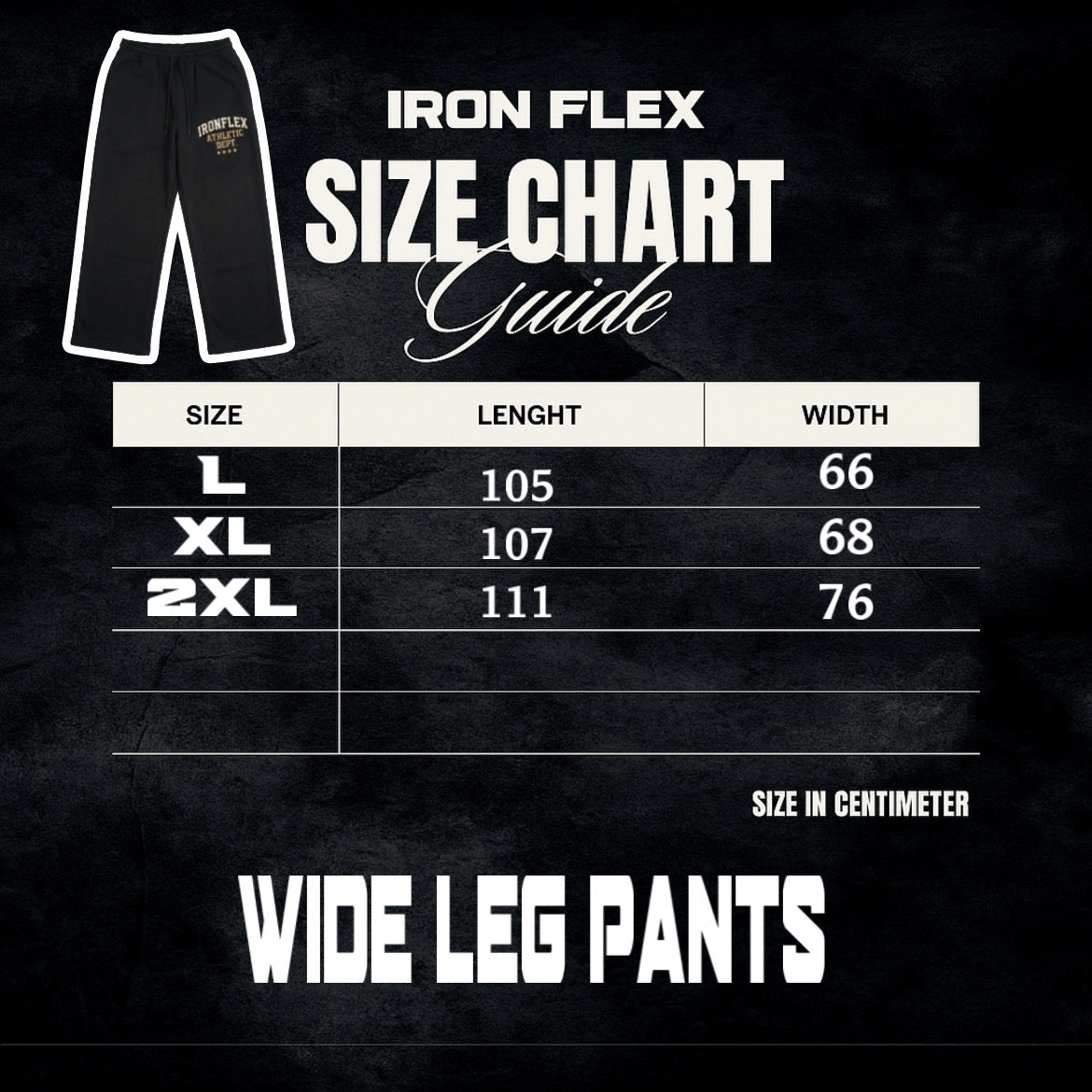 IronFlex Heavyweight wide Leg pants — Athletic Dept. Edition