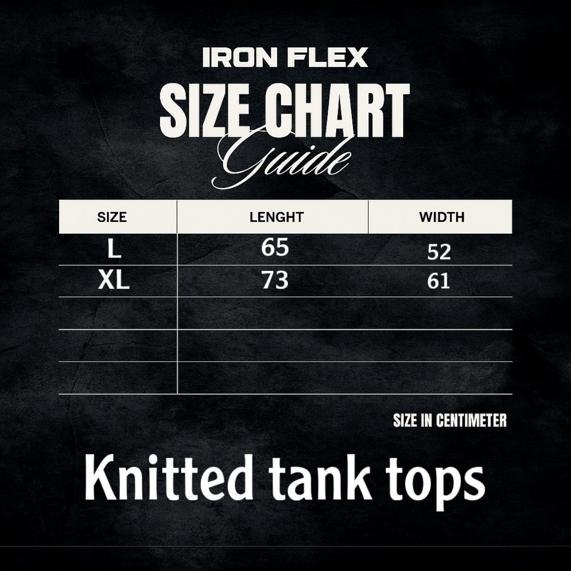 Ironflex knitted oversized tank top